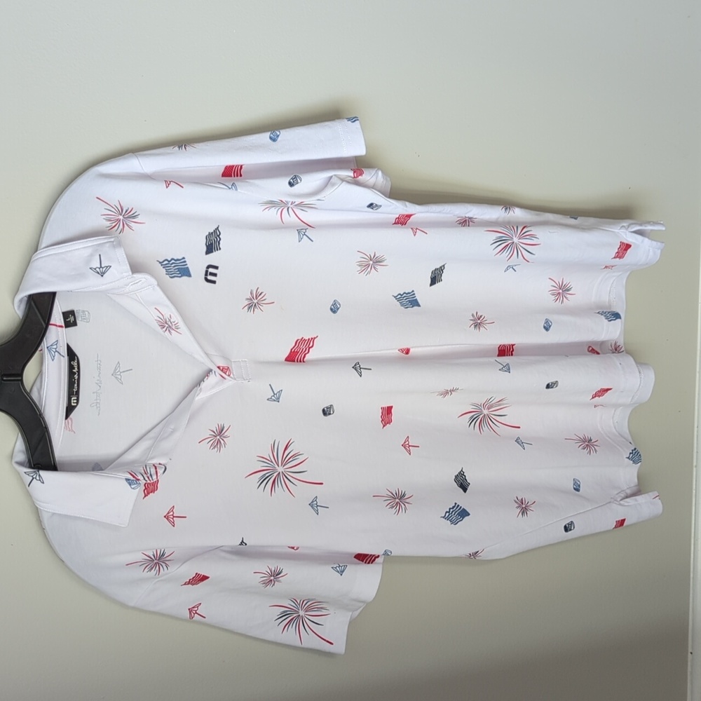EUC Travis Mathew fireworks polo